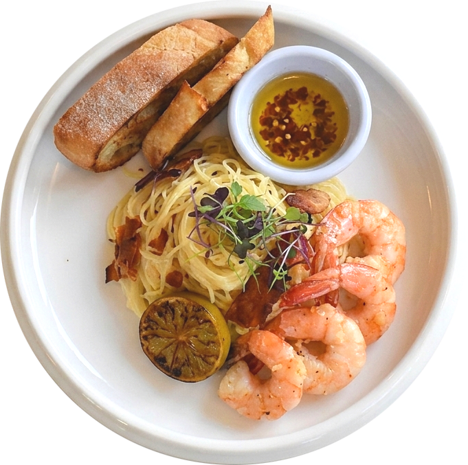 Shrimp Aglio Capellini-Prado 264 lousville